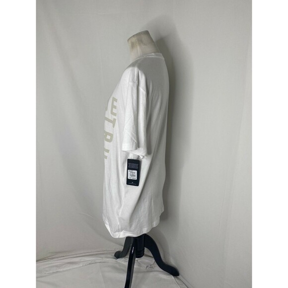 True Religion Men's Shirt White Short Sleeve Horseshoe Logo Crewneck Size XL - Picture 5 of 8